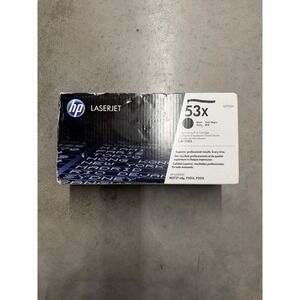New Sealed, Genuine OEM, HP LaserJet 53X, Q7553X, High-Yield, Black Toner